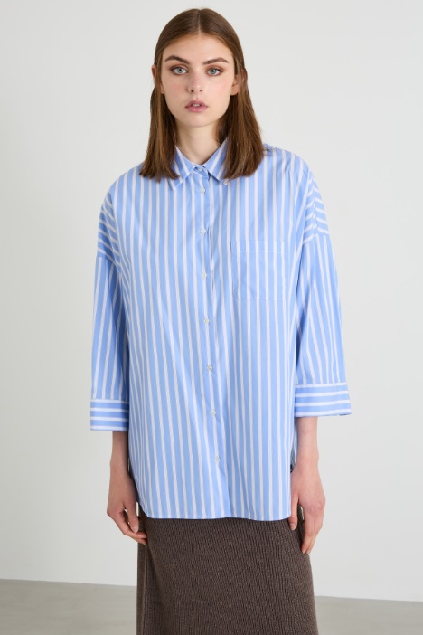 Poplin shirt with pocket Intrend