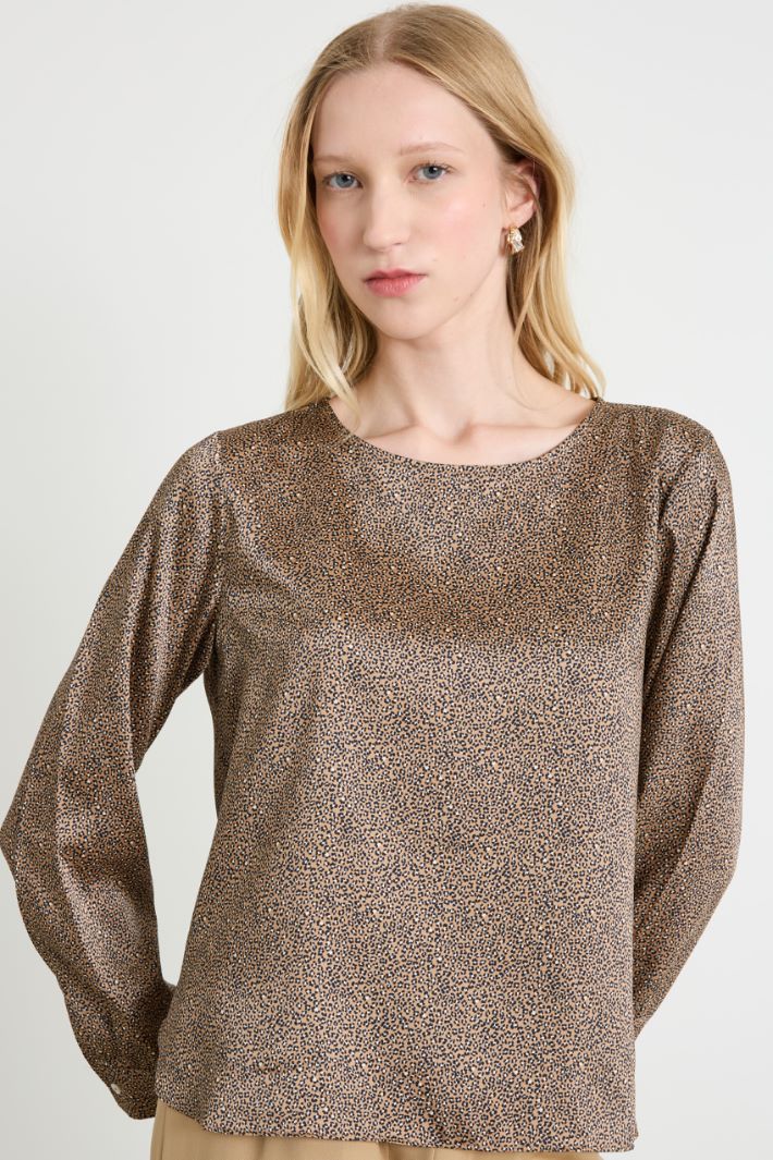 Blusa in twill stampato Intrend