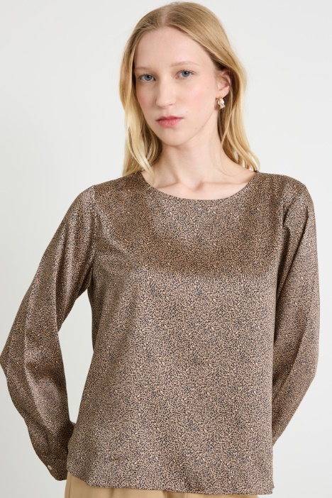 Blusa in twill stampato Intrend