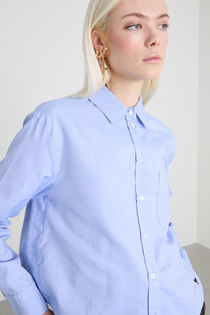Camicia in oxford di cotone Intrend - 4