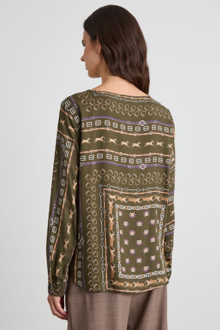 Viscose twill blouse Intrend - 2