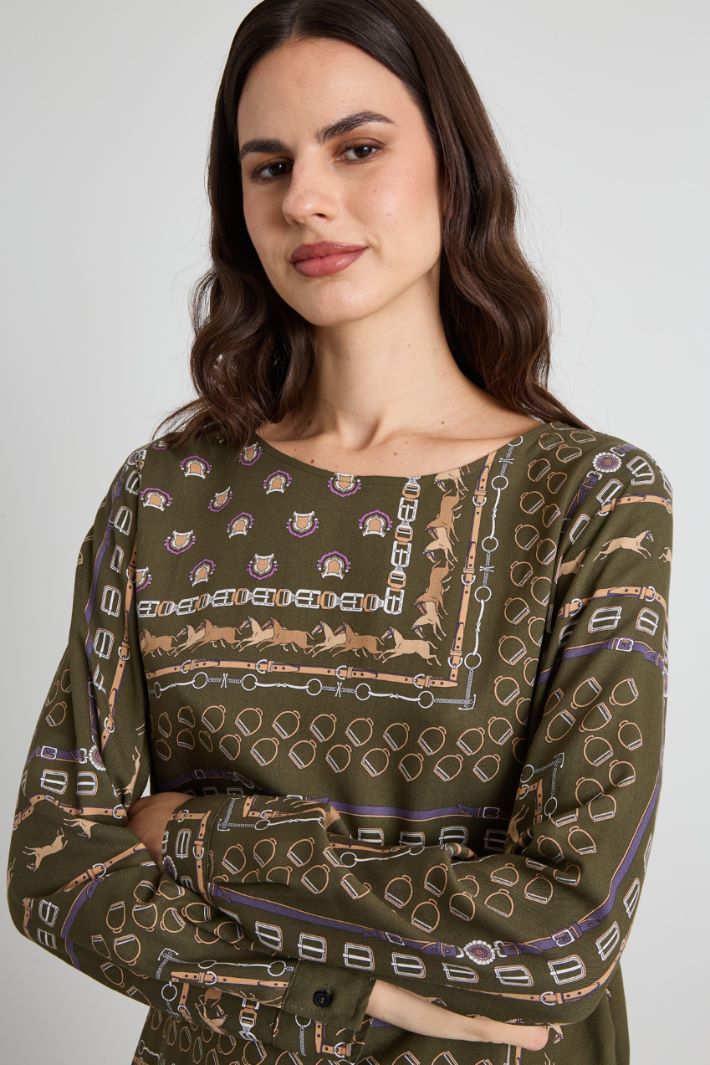 Viscose twill blouse Intrend - 4