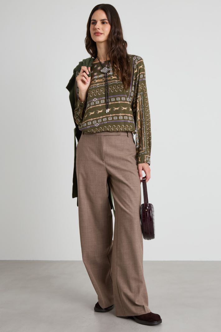 Viscose twill blouse Intrend - 3