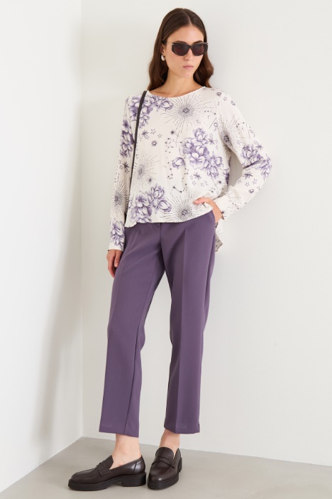 Blusa in twill di viscosa Intrend