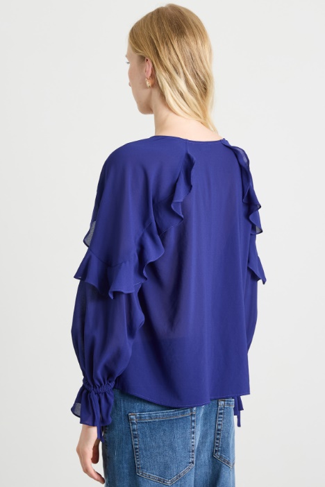 Blusa con rouches