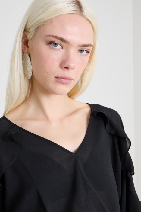 Blusa con rouches