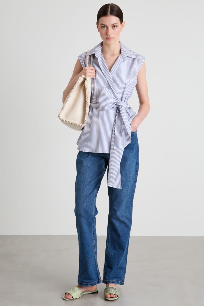 Camicia smanicata con fusciacca Intrend - 3