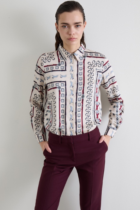 Camicia in twill a fantasia Intrend