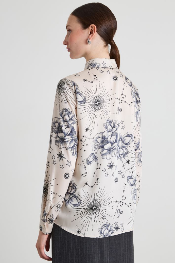 Patterned twill shirt Intrend - 2