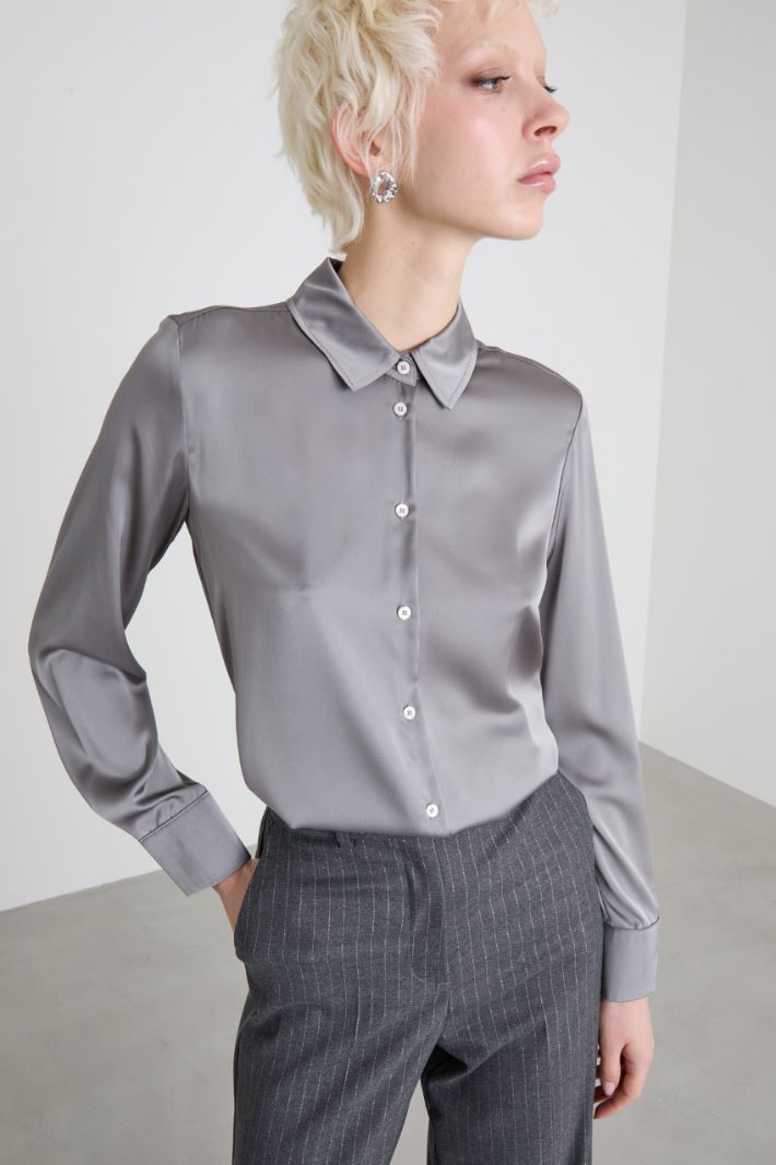 Camicia in raso Intrend - 4