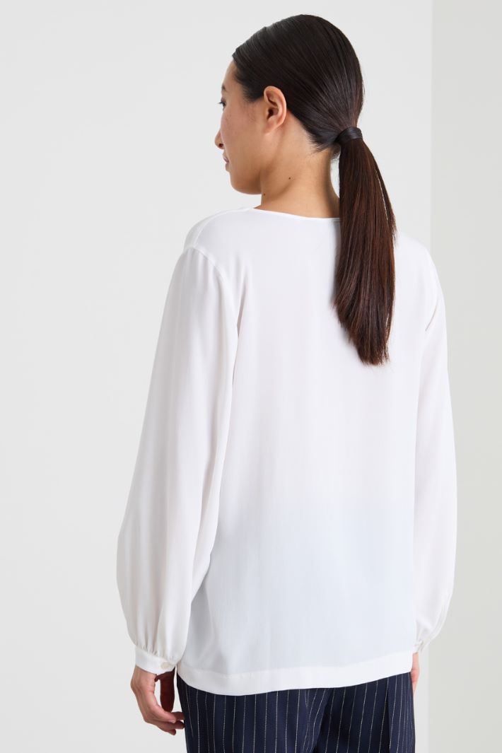 Blusa in crépe Intrend - 2