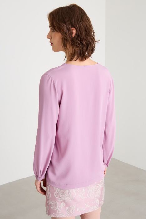 Blusa de crepé