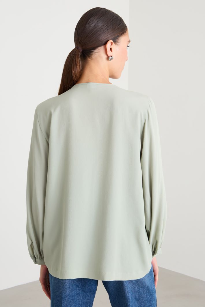 Blusa in crépe Intrend - 2