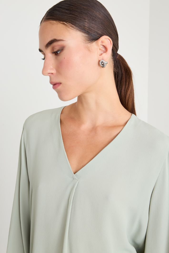Blusa in crépe Intrend - 4