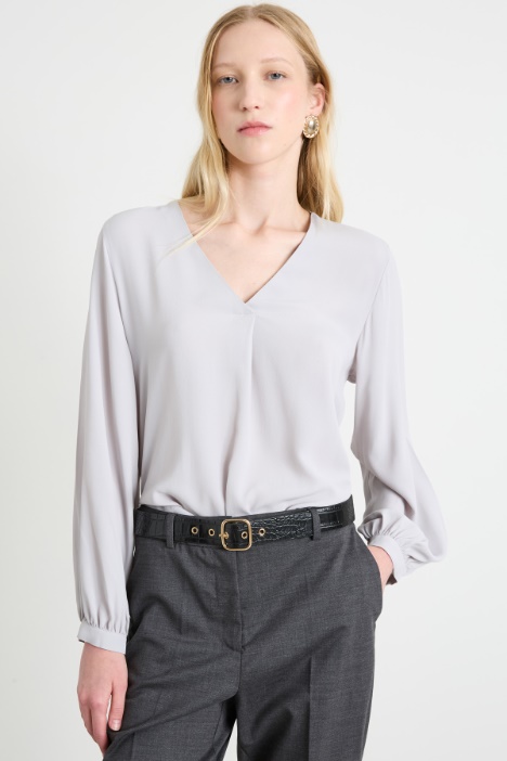 Blusa in crépe Intrend