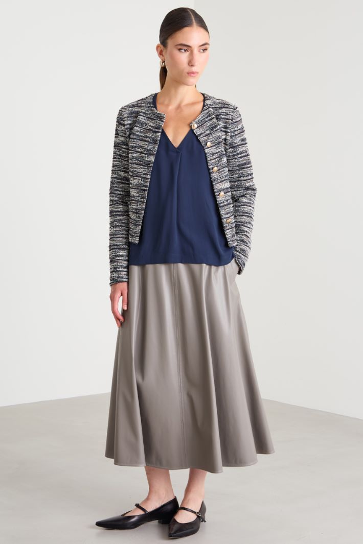 Blusa in crépe Intrend - 3