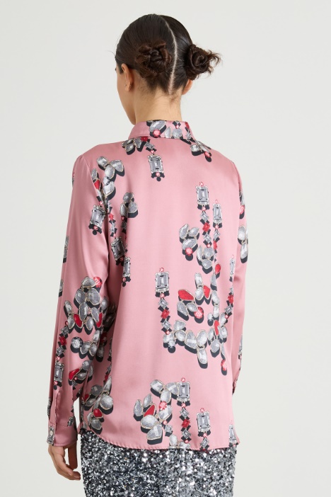 Camicia in twill stampato