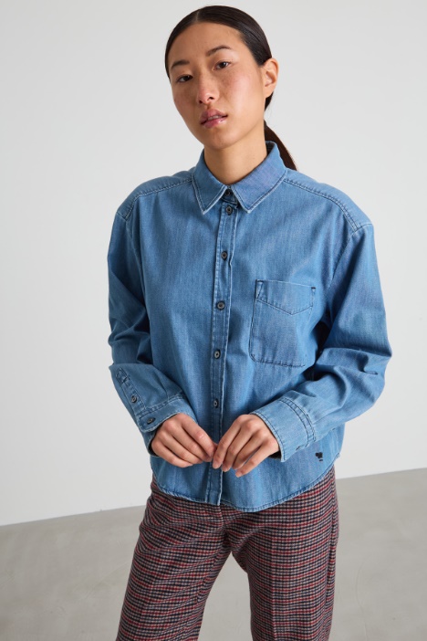 Camicia in denim di cotone Intrend