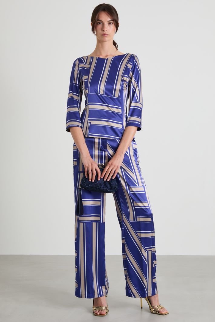 Blusa in raso Intrend - 3