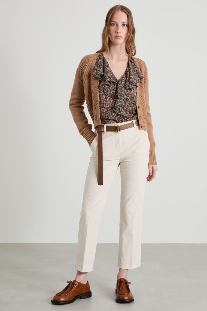 Blusa georgette con rouches Intrend - 3