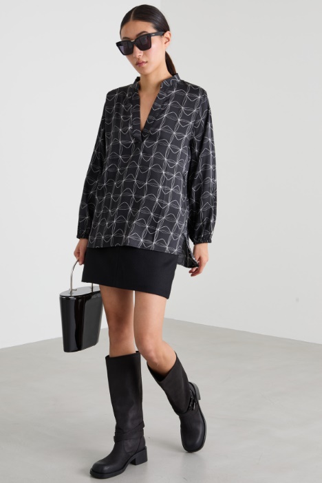Patterned twill blouse Intrend