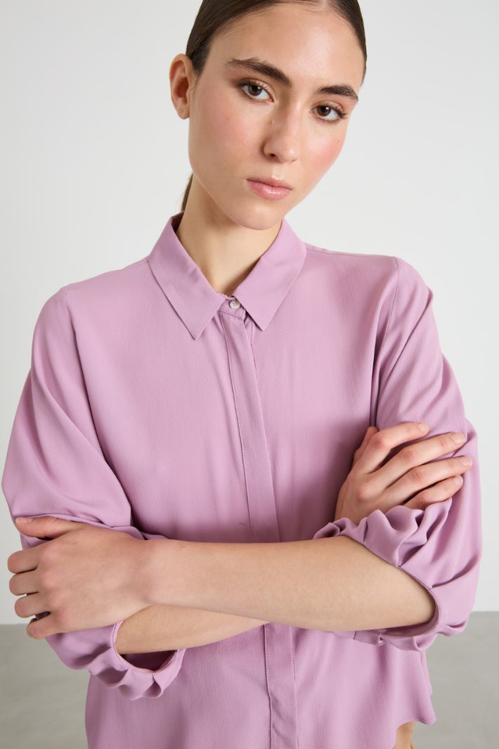 Camicia in crêpe Intrend - 4