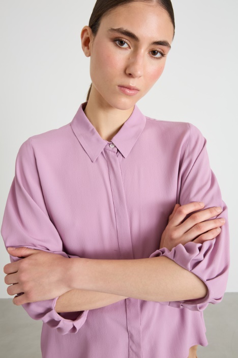 Camicia in crêpe