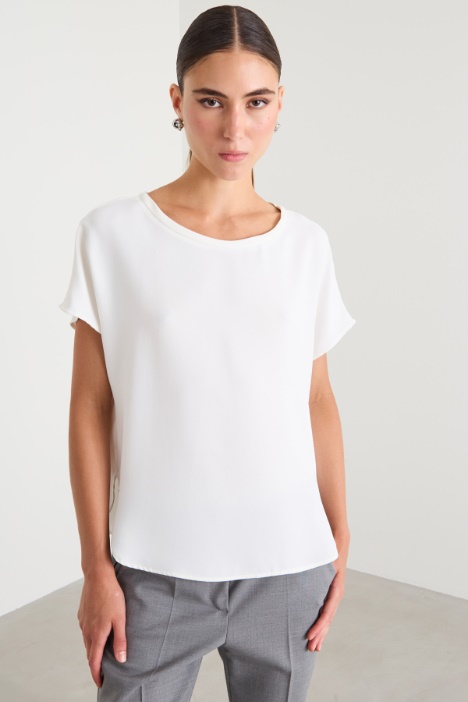 Fluid crepe top Intrend