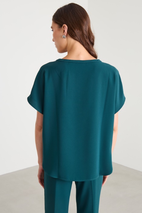 Top fluido in crépe