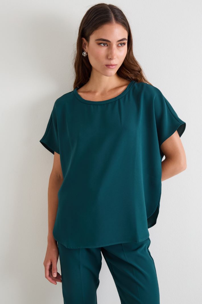 Fluid crepe top Intrend