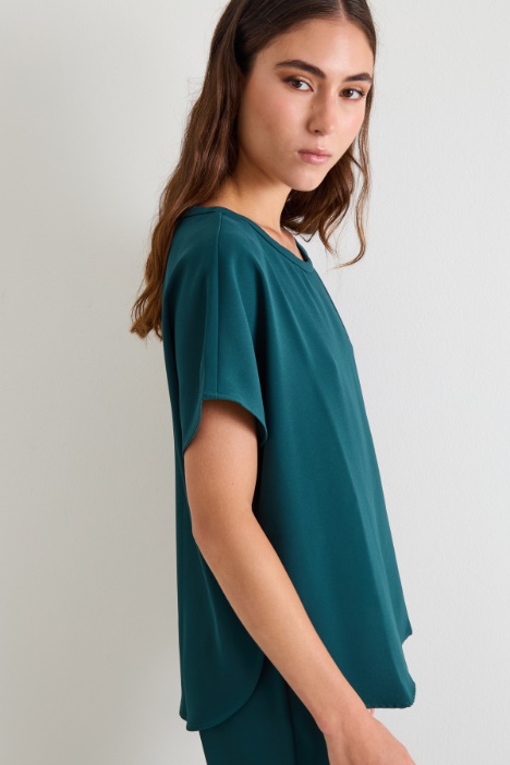 Top fluido in crépe