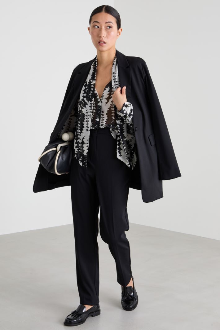 Camicia con foulard Intrend - 3