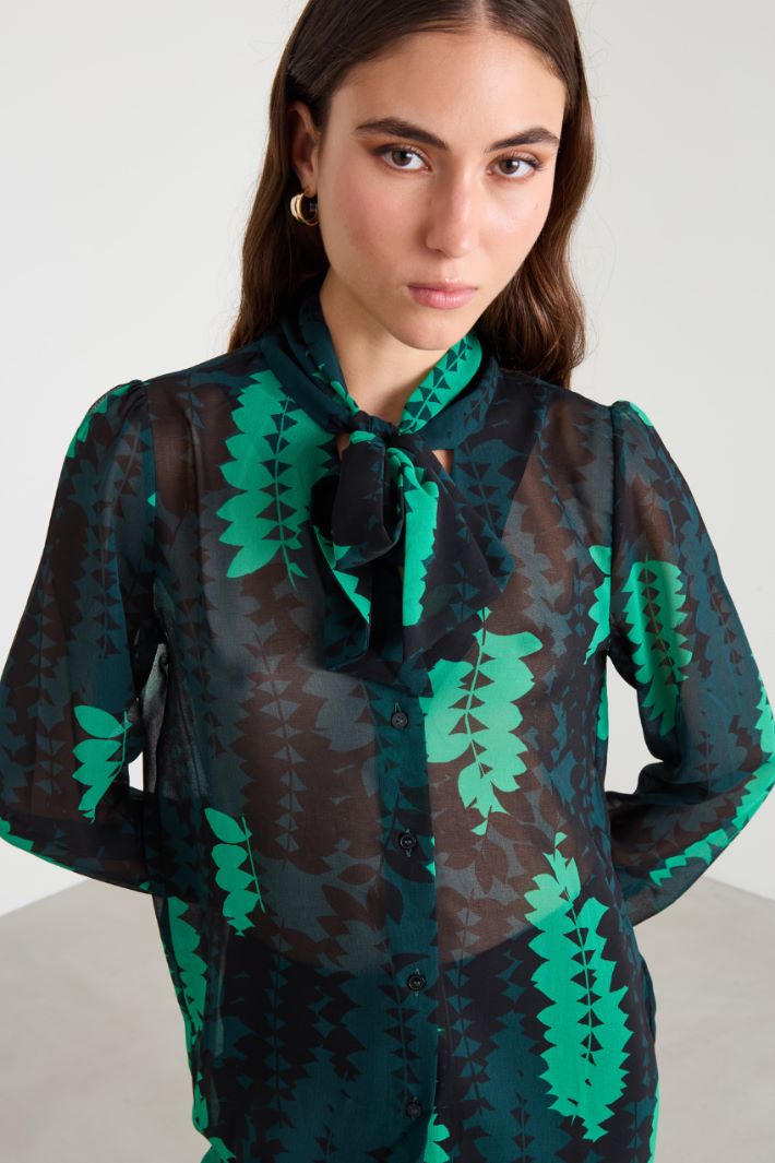 Camicia con foulard Intrend - 4