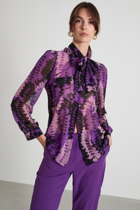 Camicia con foulard Intrend