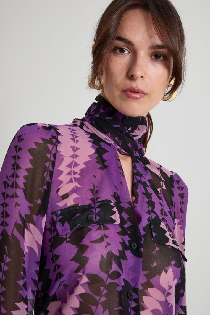 Camicia con foulard Intrend - 4