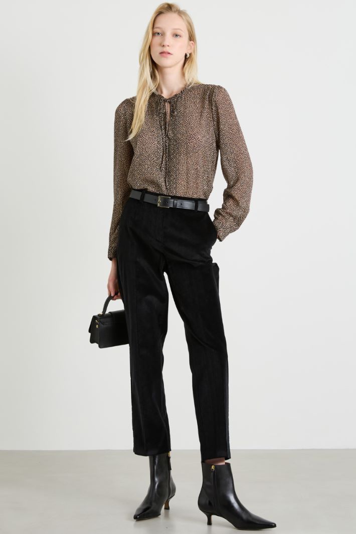 Blusa in plumetis stampato Intrend - 3
