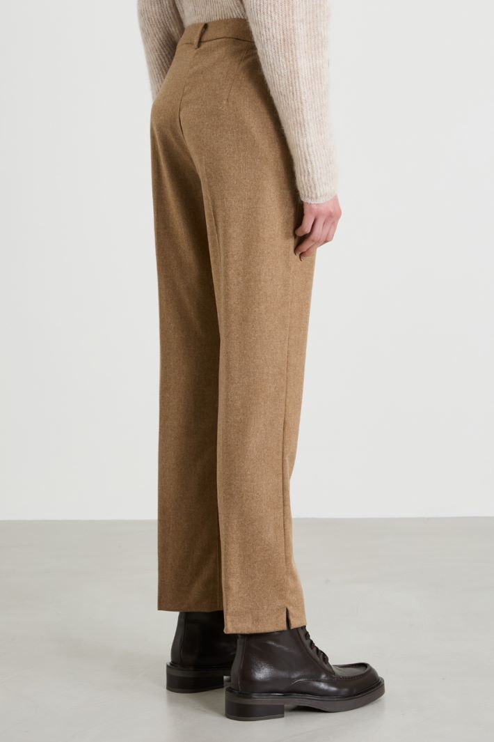 Flannel cigarette trousers Intrend - 3