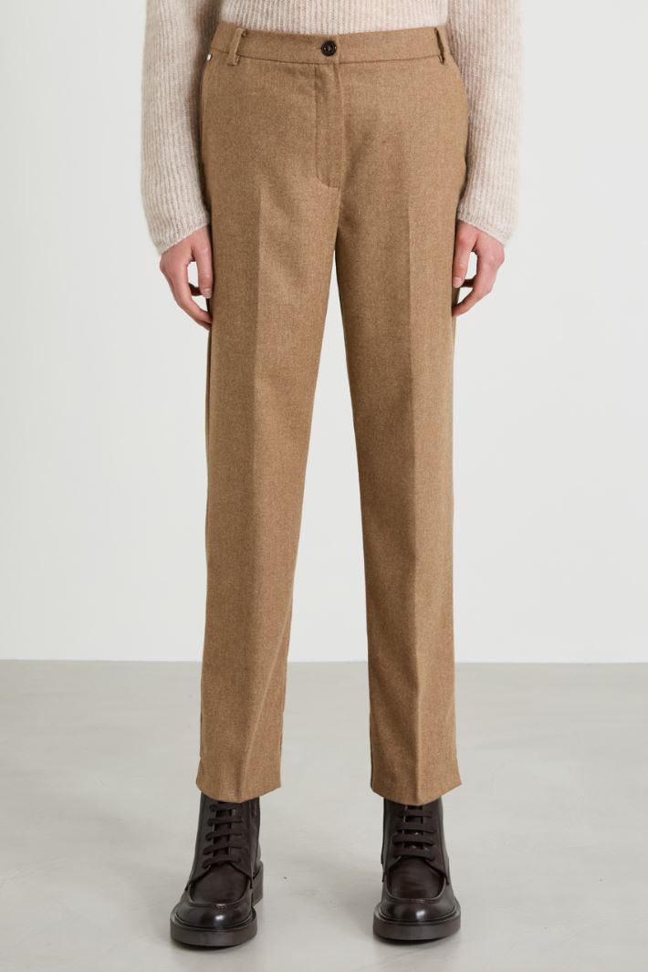 Flannel cigarette trousers Intrend - 2