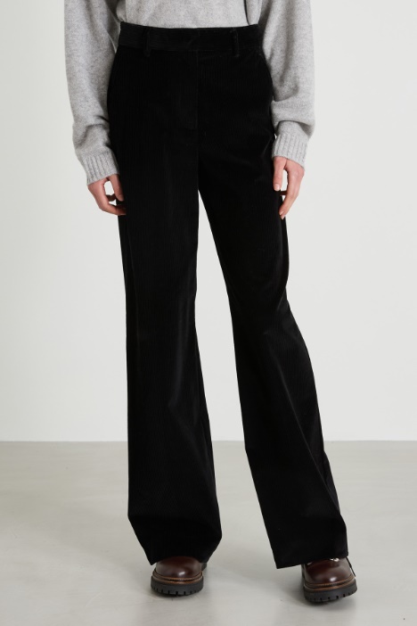 Pantaloni in velluto di cotone