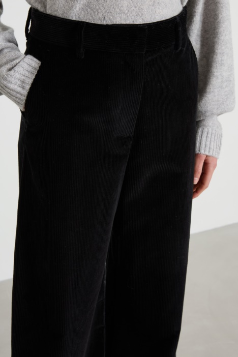 Pantaloni in velluto di cotone