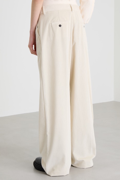 Pantaloni in velluto di cotone