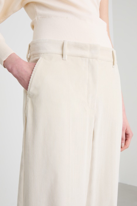 Pantaloni in velluto di cotone