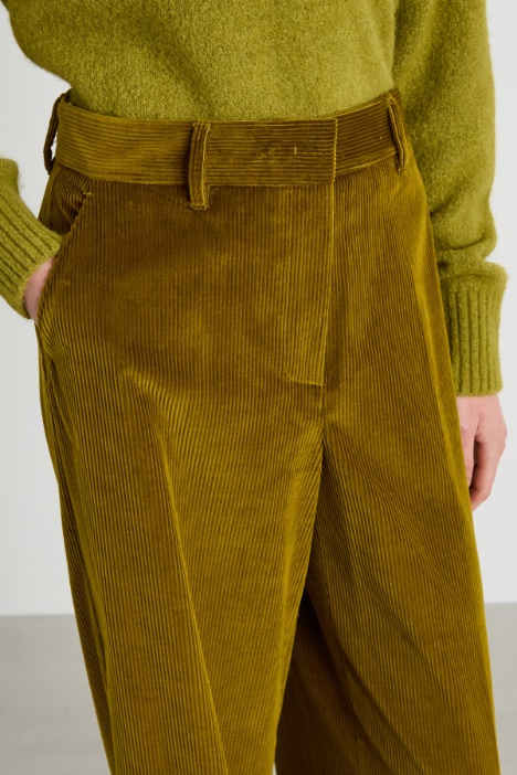 Pantaloni in velluto di cotone