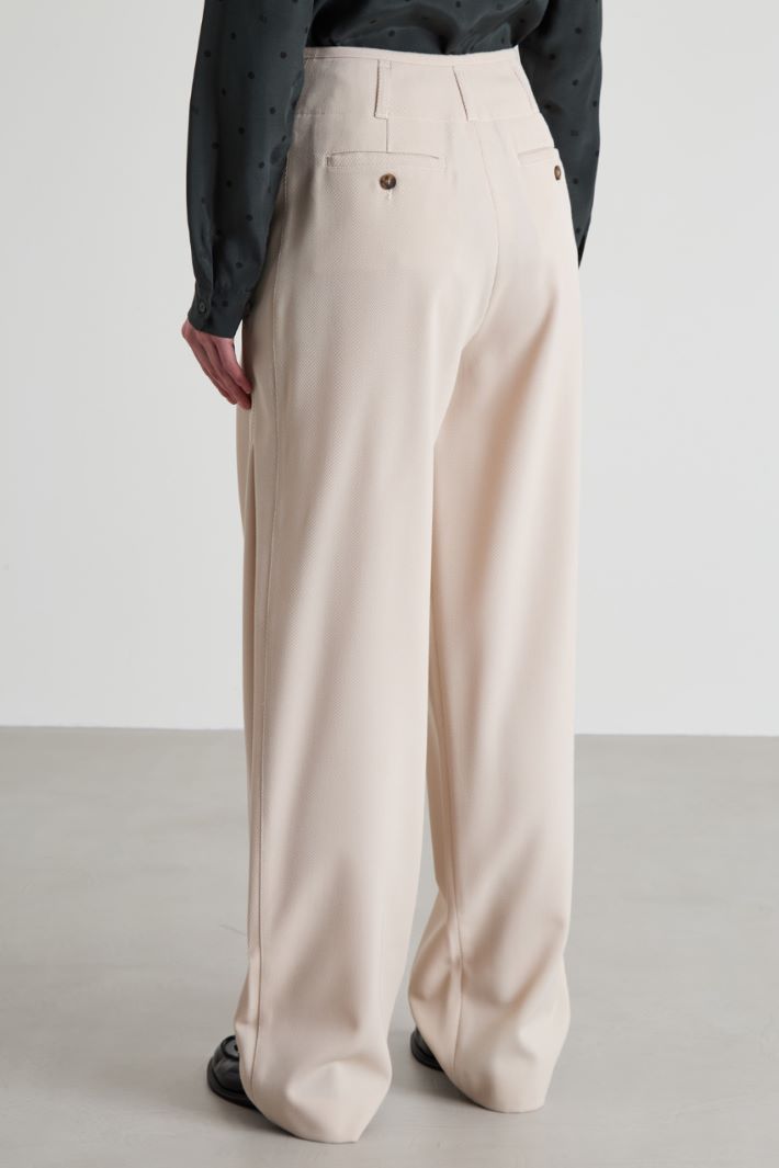 Pantalone ampio misto lana Intrend - 3