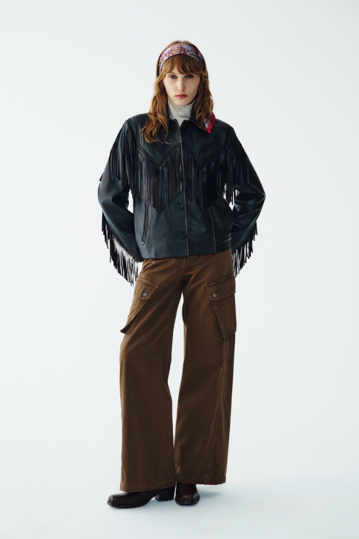 Pantalón cargo de gabardina Intrend - 5