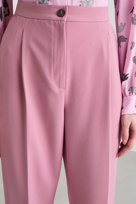 Pantaloni in twill con pinces