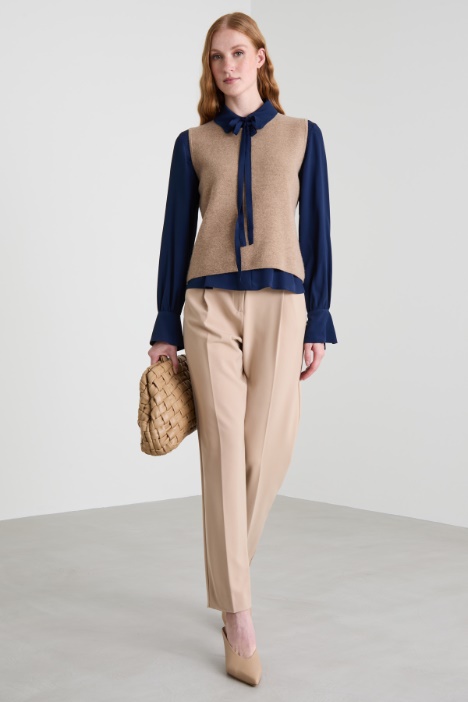 Darted twill trousers Intrend
