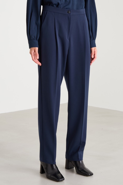 Pantalones de sarga con pinzas