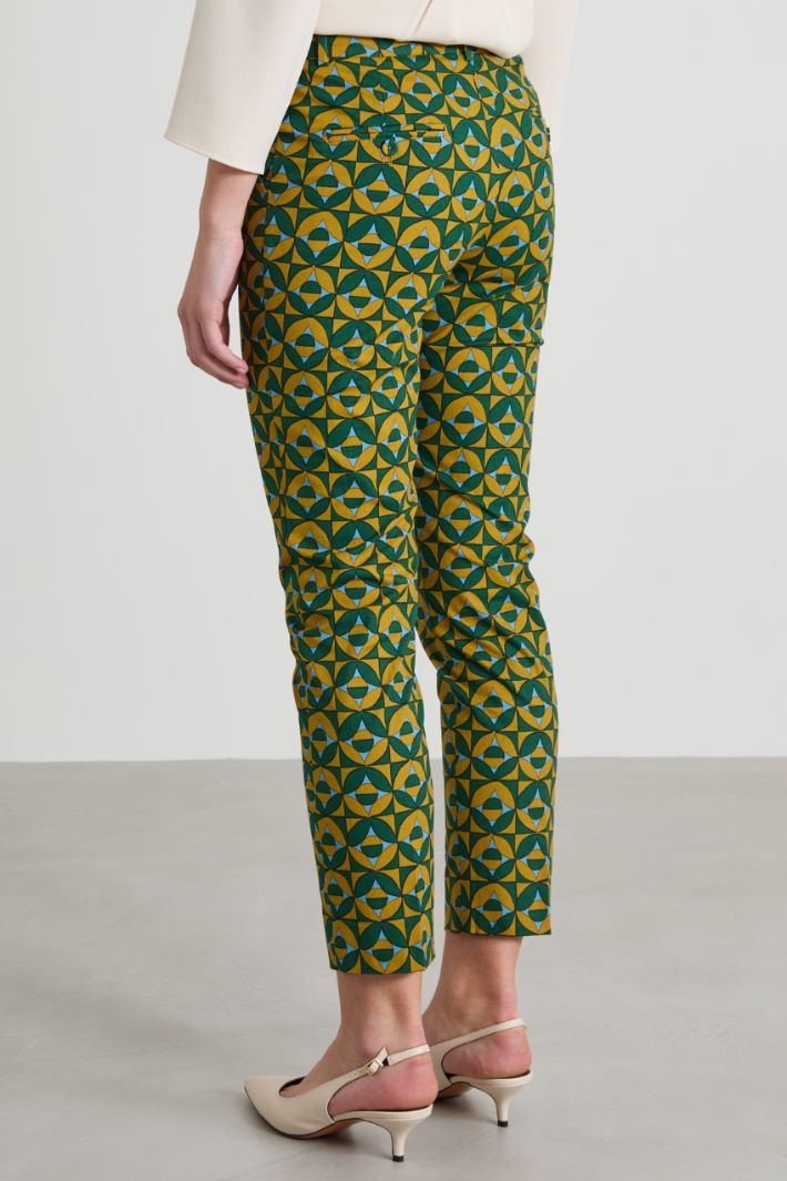 Printed faille trousers Intrend - 3