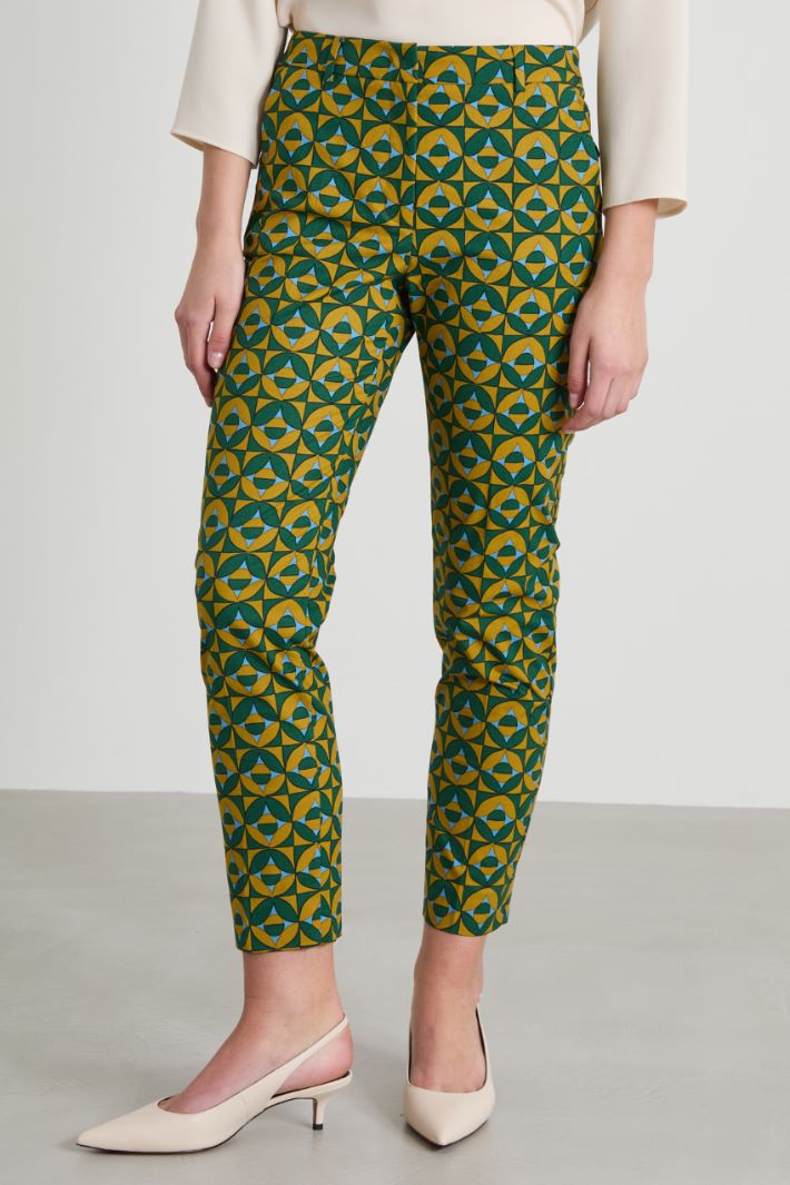 Printed faille trousers Intrend - 2